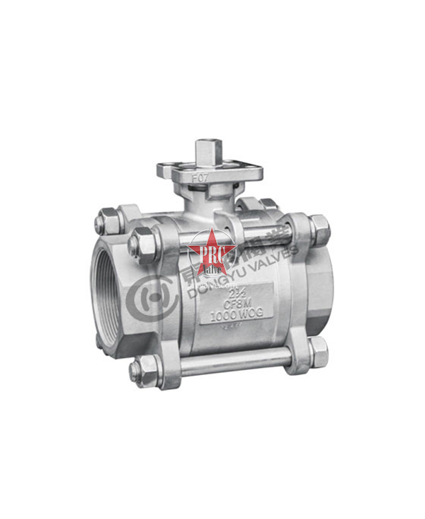 Three-piece full bore high platform ball valve (threaded/socket weld/butt weld connection)
