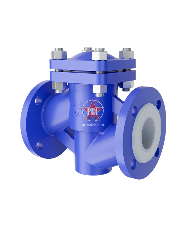 衬氟卧式升降止回阀