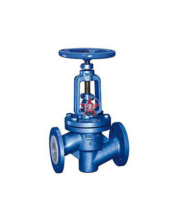 Fluorine lined globe valve