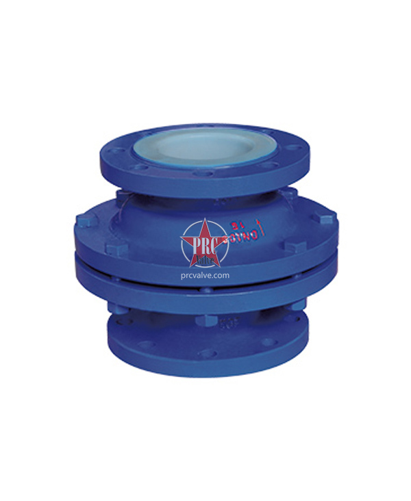 Fluorine-lined check valves