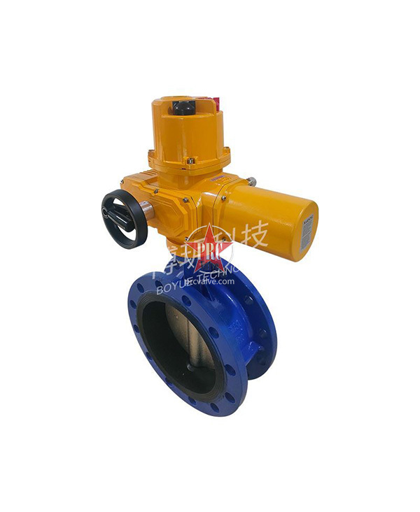 Electric adjustable flange butterfly valve