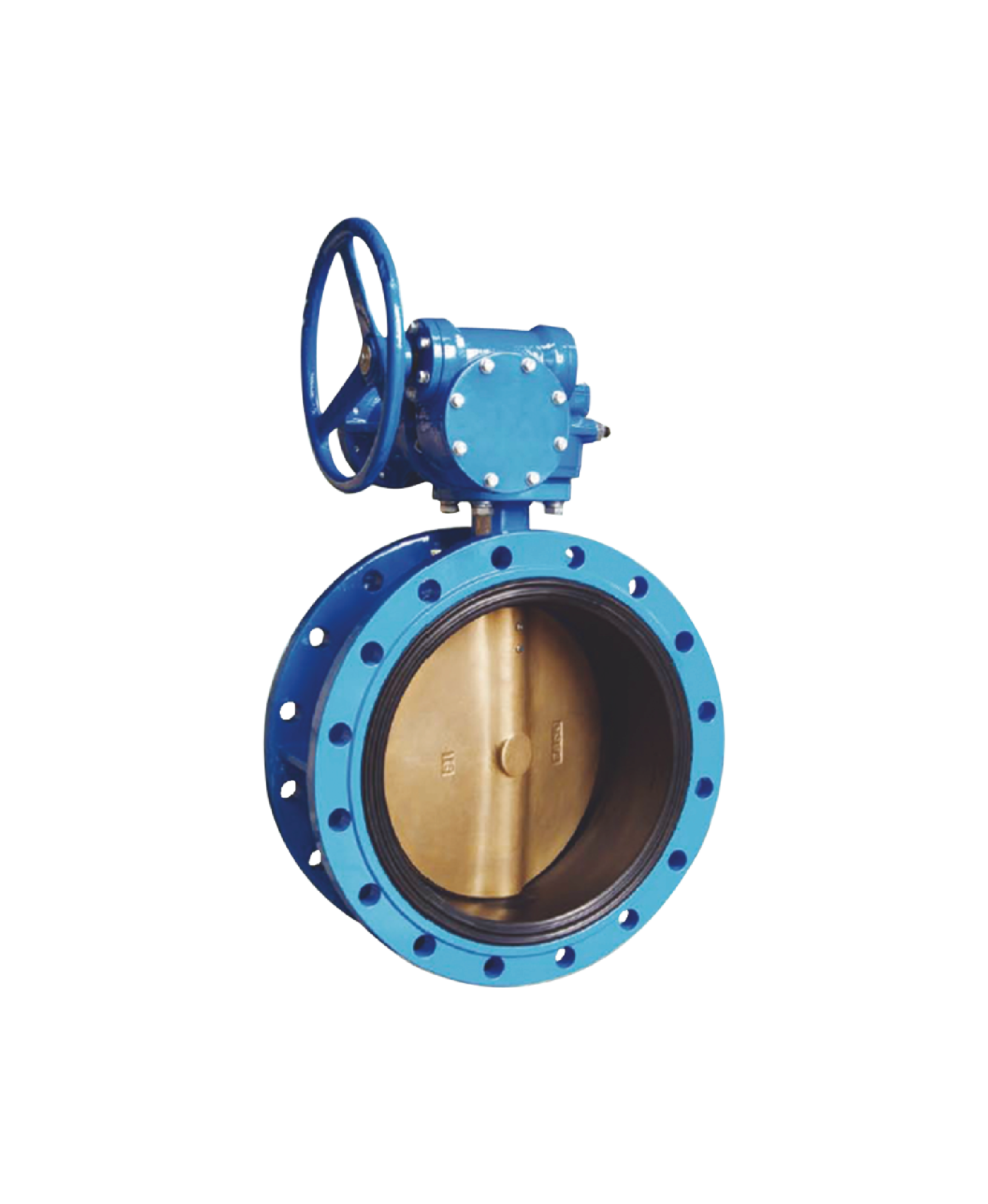 蜗轮传动法兰式软密封蝶阀