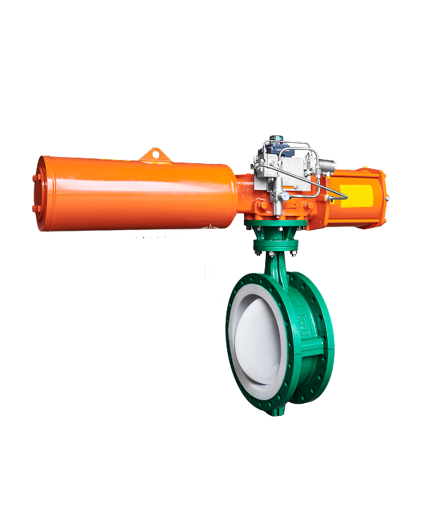 气动衬氟法兰蝶阀