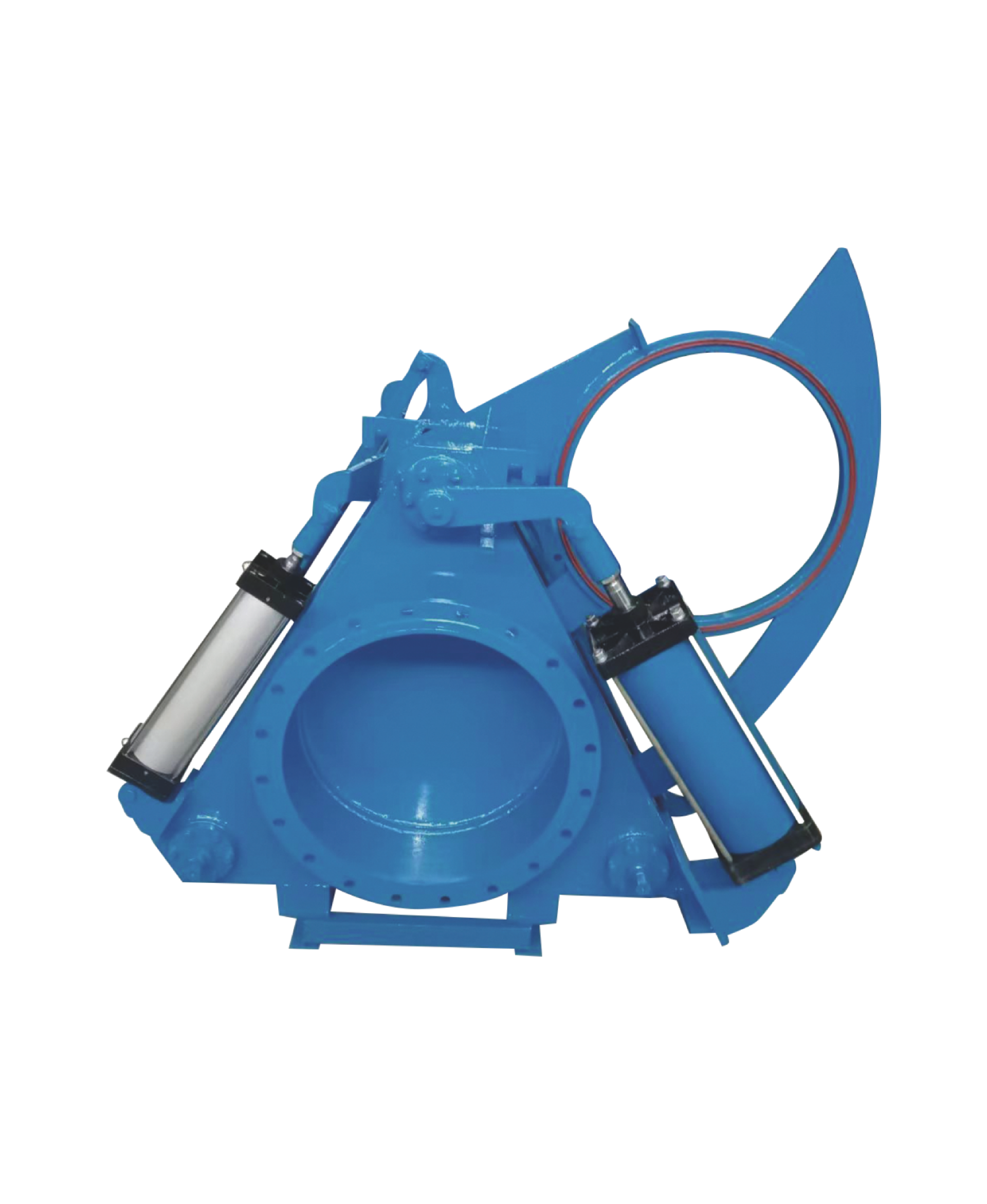 气动扇形盲板阀（气动眼镜阀）