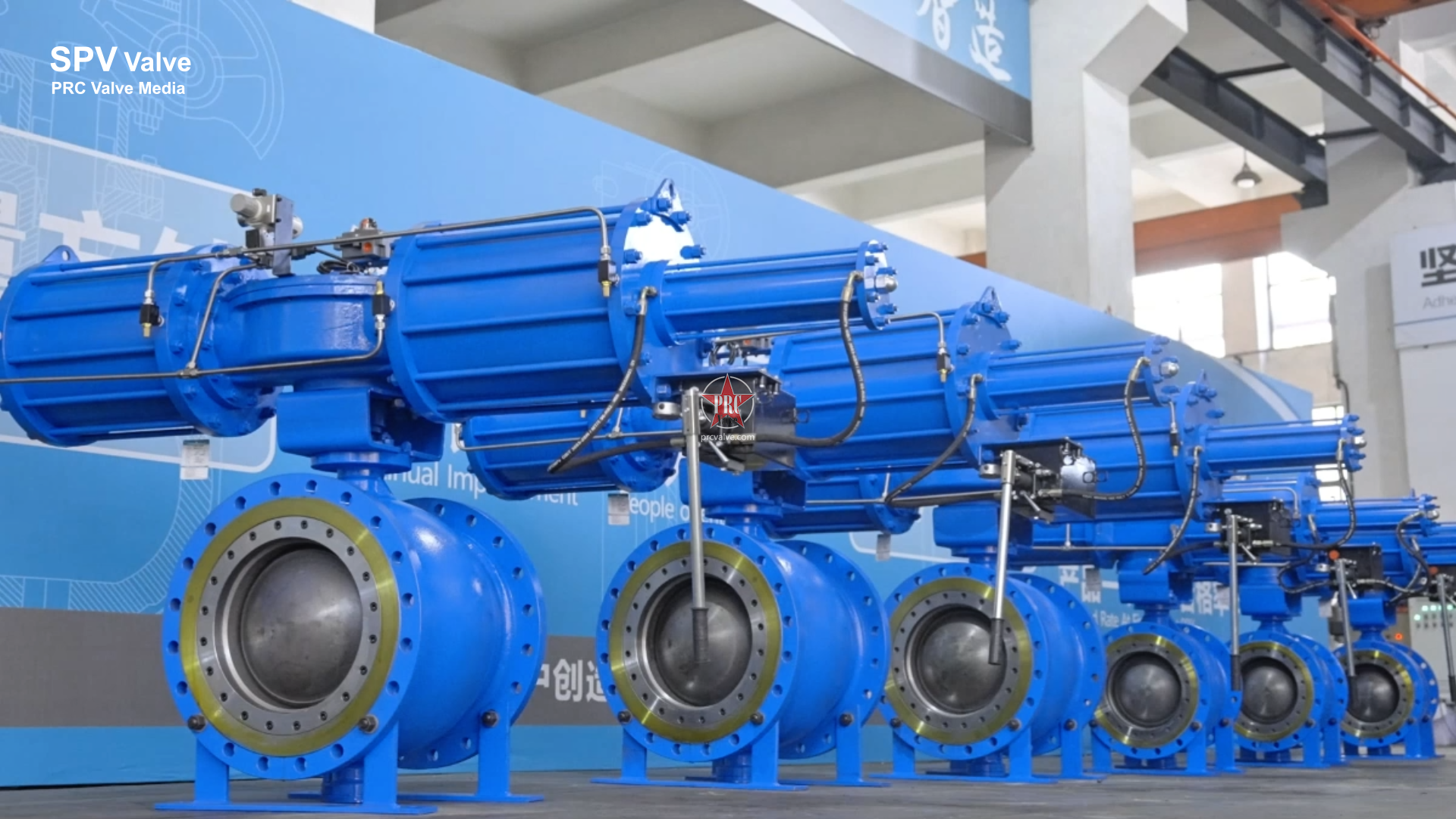 PQ640Y-16C DN400 PN16 DN500 PN16 Pneumatic Eccentric Semi-ball Valve-SPV