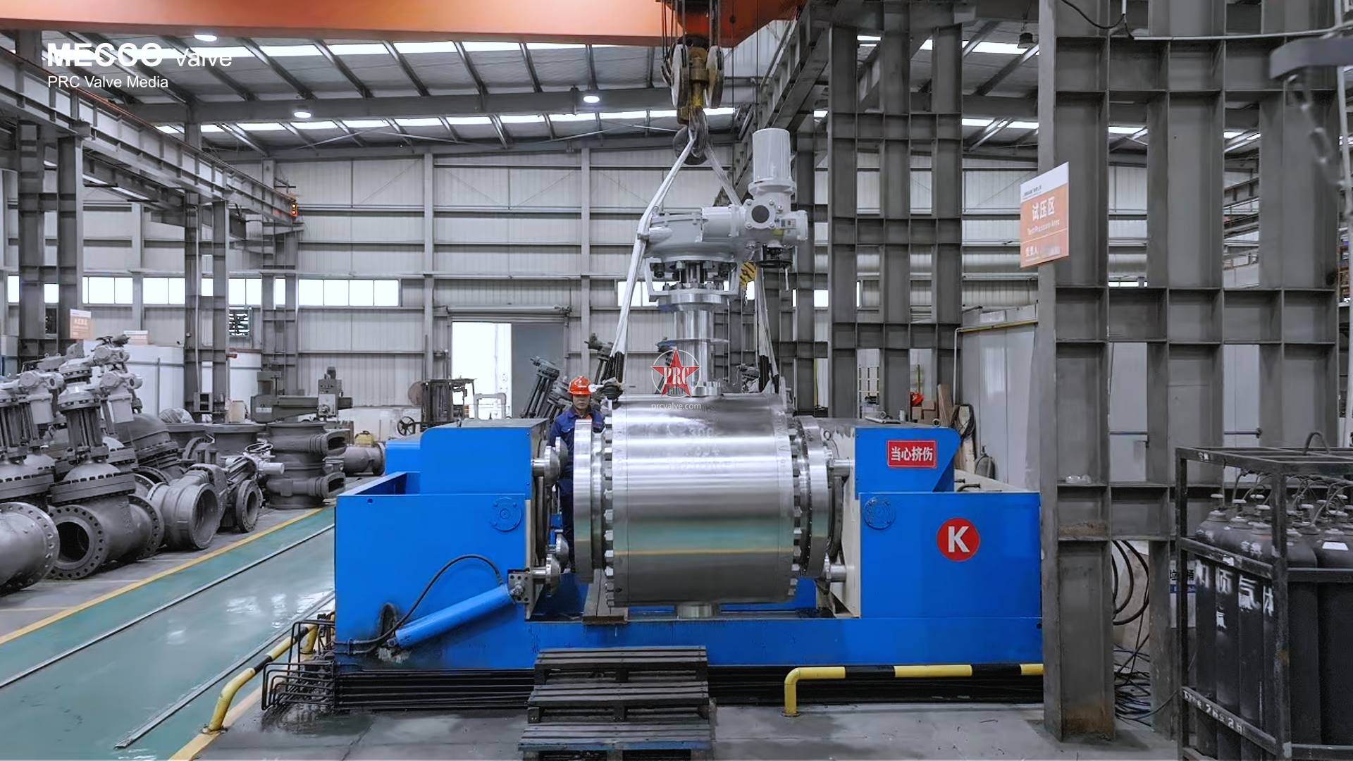 28DQ247F-300LB Cryogenic Ball Valve Pressure Test -MECCO