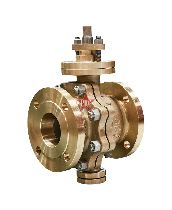 铜合金两片式法兰球阀