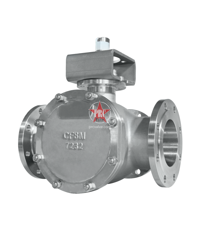 三通法兰式球阀