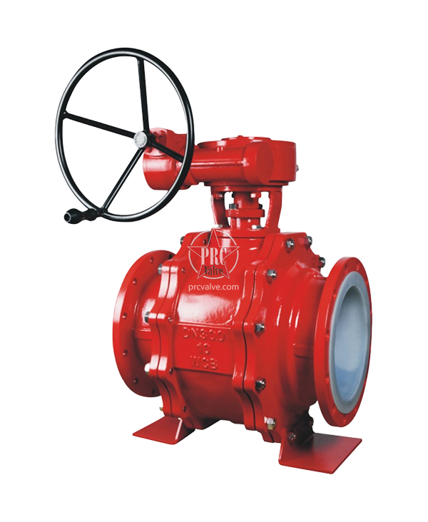 涡轮衬氟法兰球阀