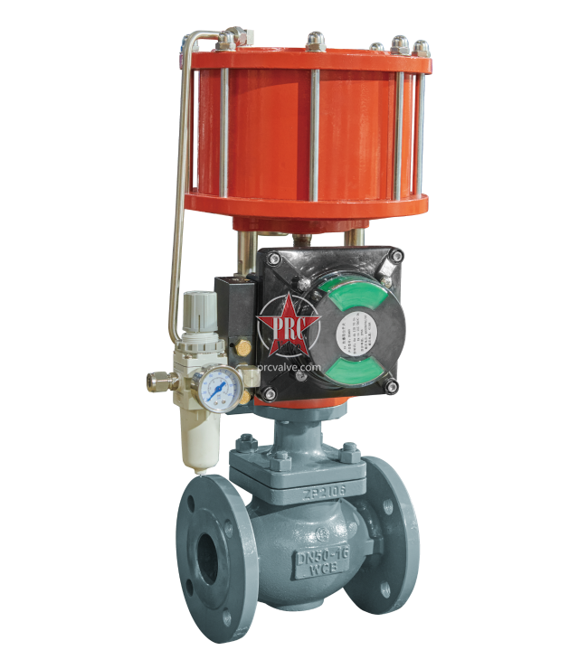 气动活塞式 O 型切断球阀