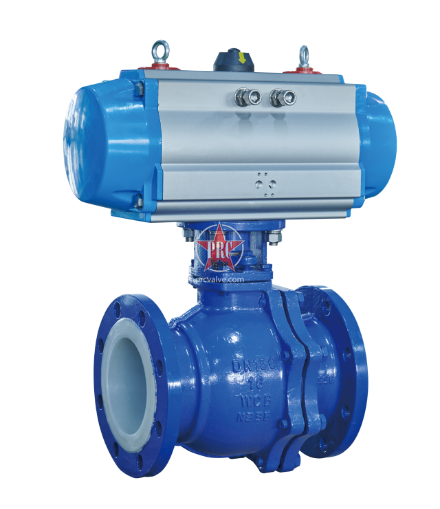 气动衬氟法兰球阀