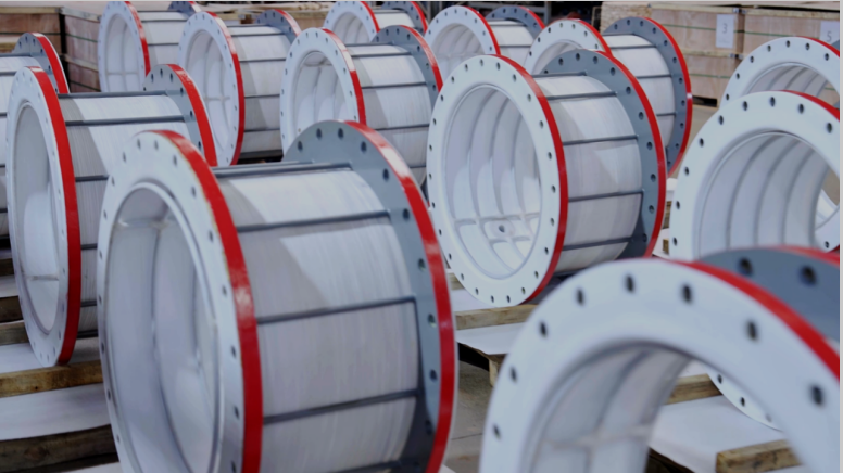 9728太阳集团大口径耐负压缠绕工艺管道助力国内高端氟新材料产业园项目