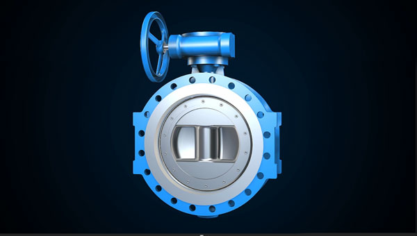 双偏心橡胶密封蝶阀