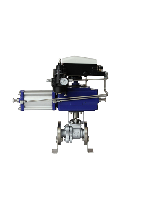 F7 V型衬氟调节球阀