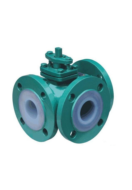 F6 衬氟三通球阀